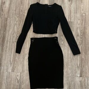Crop top and skirt set